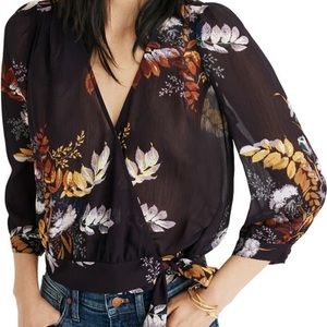 Madewell Floral Top